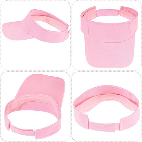 Dxhycc 2 Pack Kids Sun Visor Hats for Girls Boys, Adjustable Cotton Summer Tennis Golf Visor Hat Sports Sun Caps in Saudi Arabia