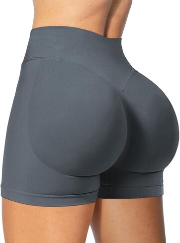 شورتات التأثير على التمرينات المخفية Scrunch بعقب رفع الصالة الرياضية شورتات راكب الدراجة النارية للنساء التحكم في البطن in Kuwait