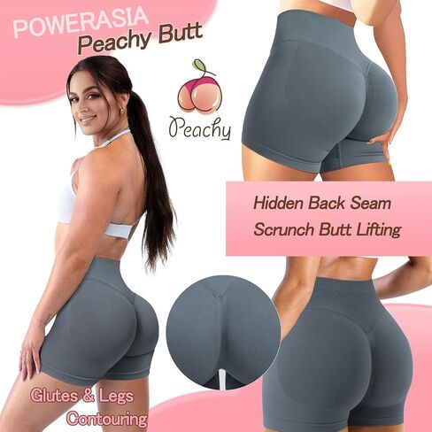 شورتات التأثير على التمرينات المخفية Scrunch بعقب رفع الصالة الرياضية شورتات راكب الدراجة النارية للنساء التحكم في البطن in Kuwait