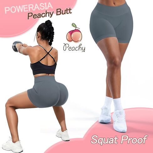 شورتات التأثير على التمرينات المخفية Scrunch بعقب رفع الصالة الرياضية شورتات راكب الدراجة النارية للنساء التحكم في البطن in Kuwait