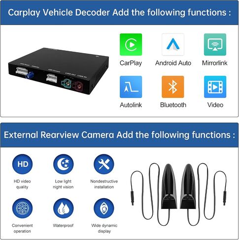 Road Top Wireless Carplay Android Auto for BMW NBT System 3 4 5 6 7 Series X1 X3 X4 X5 X6 2012-2016, Support Mirrorlink, GPS/Navigation, Rear View Camera, YouTube in Saudi Arabia