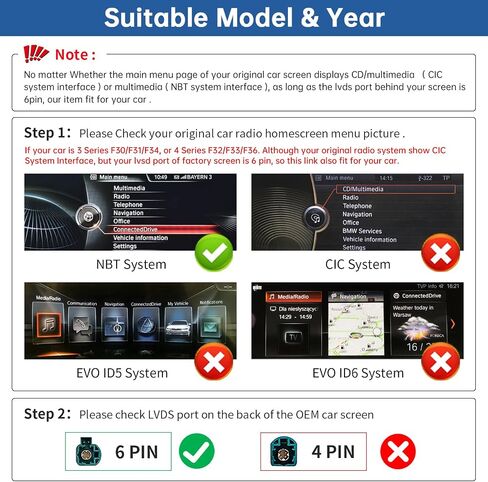 Road Top Wireless Carplay Android Auto for BMW NBT System 3 4 5 6 7 Series X1 X3 X4 X5 X6 2012-2016, Support Mirrorlink, GPS/Navigation, Rear View Camera, YouTube in Saudi Arabia
