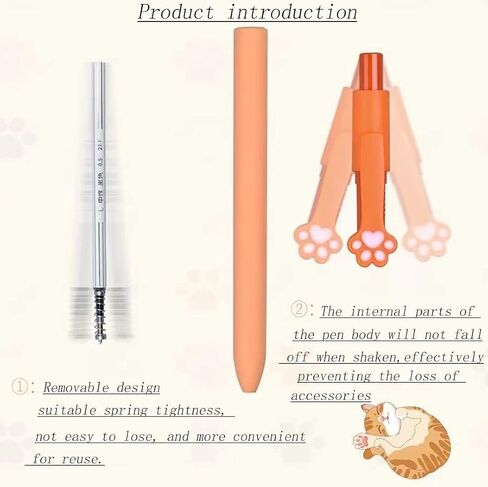Gel Pens, 0.5mm Quick Dry Black Pens Fine Point Smooth Writing Pen, Cute Pens Ballpoint for Office School Home Stationery Supplies, Ink Pen for Journaling Note Taking, Cat Gifts for Women Animal Lover in Saudi Arabia