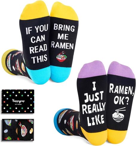HAPPYPOP Funny Pickle Socks Women Teen Girls - Pickle Lover Gifts Dill Pickle Gifts, Food Socks 2 Pack in Saudi Arabia