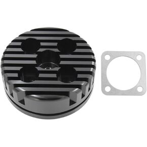 CNC Cylinder Head Compatible with Gasket for Racing 66cc 80cc Engine-Black