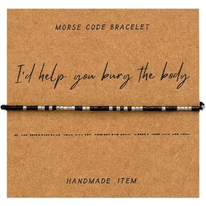 أنا أساعدك في دفن سوار رمز جسم مورس للنساء مجوهرات سوار الصداقة الذهبية in Kuwait