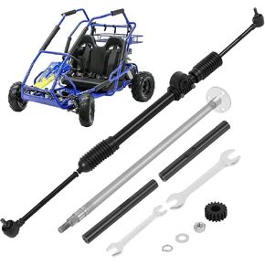مجموعة أدوات التوجيه ملائمة لكولمان KT196 GO KART CK196-T 196CC 6.5HP KANDI 110CC غاز مدعوم 4 Wheeler Quad DIY GO CART ، صندوق معدات التوجيه GO-KART مع مجموعة قضيب مفصل الكرة