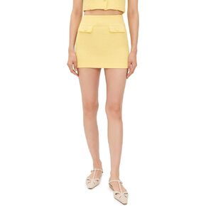 endless rose Women's Tweed Combination Mini Skirt