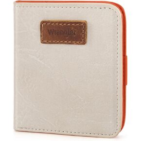 X Wrangler Small Leopard Print Wallets for Women Slim Thin Wallet Card Cases Money Organizer Thin Mini Pocket Wallet with Rfid Lining and A Coin Purse
