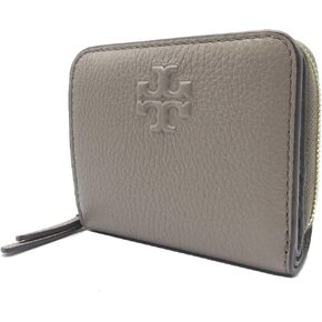 Tory Burch Womens 146463 Pebble Leather Thea Bi-Fold Zip حول المحفظة ، (Tiramisu Brown)