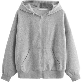 COZYEASE Women's Zip Up Hoodies Drawstring Long Sleeve Hooded Sweatshirts Basic Pullover Hoodies with Pocket