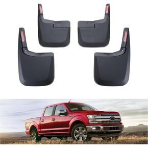 Kiwi Master Mud اللوحات الطينية لعام 2015-2020 Ford F-150 Accessories الحراس الواجهة الأمامية والخلفية (بدون Fender Flares فقط) ، غير الحفر