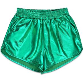 iscream Big Girls Shiny Metallic Sporty Short Bold Brights Collection