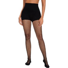 Shapewear Leggings for Under Dresses, Tummy Control High Waist Thigh Slimmer Compression Pants, Fishnet Pantyhose