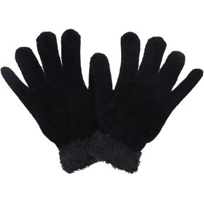 Adult Chenille Gloves with Fur on Top