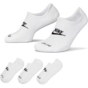 Nike Everyday Plus Cushioned Footie Socks White | Black Large
