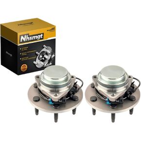 515054 محمل العجلة الأمامية محور متوافق مع RWD 99-04 Silverado 1500 Sierra 1500 ، 00-06 Tahoe Suburban 1500 Yukon Escalade ، 02-06 Avalanche 1500 ، Express Savana 1500 2500 6 Lug with ABS 2PCS