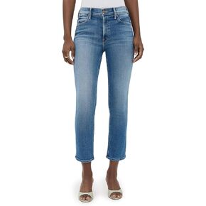 MOTHER Women's The Mid Rise Dazzler Crop Jeans