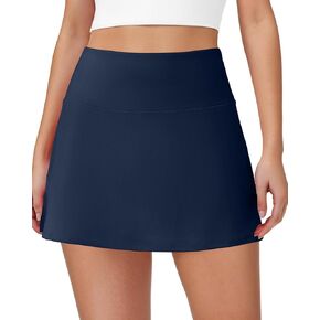 Skorts for Women Tennis Golf Golf Skirt with Mobicets Shorts High Pherced a Line Mini Chains Athletic Workout Pickleball
