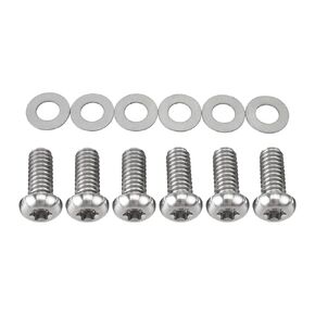 6 x Titanium Derby Cover Bolt Kit Compatible with Harley Forty Eight XL1200X 2010-2019, Sportster 883 Custom XL883C 2003-2010, Seventy Two XL1200V 2012-2017, Replacement for 943, See Fitment