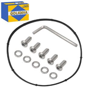 Titanium Alloy Replacement Derby Cover Screw Bolt Kit for Street Glide CVO Dyna FXDWG Softail Tri Glide Breakout Blackline Ultra Limited #OEM 1062 17369-06