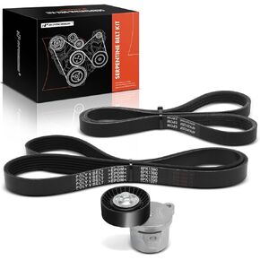 A-Premium Engine Serpentine Belt Drive Kit Compatible with Ford F-150 F150 2011-2017, Mustang 2015-2017 & Lincoln Navigator 2015-2017