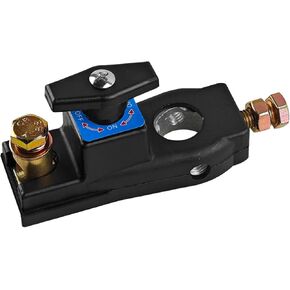 Car Battery Disconnect Switch, Heavy Duty 12V-24V Copper Auto Power Isolator Quick Cut Off Switches, Anti-Leak Vehicle Battery Terminal Accessories, Universal for RV Truck SUV