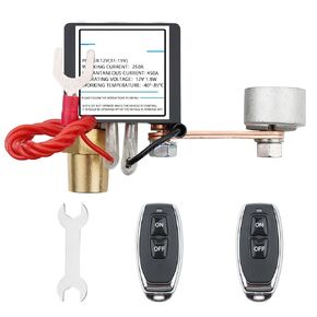 12V 250A بطارية عن بعد مفتاح فصل البطارية لشاحنة RV للسيارة ، مفتاح قتل البطارية للسيارة ، التحكم عن بُعد مفتاح التبديل المضاد للسرقة.