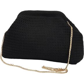 Dihklcio Summer Beach Beach Clutch Cartes for Women 2025 Cloud Dumpling Pouch Pouch Purse Crossbody Bag Crocchet Crochet in Kuwait