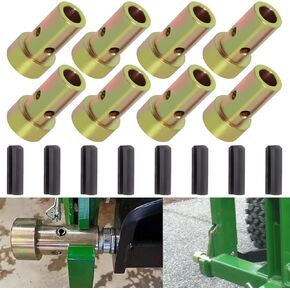 Cat 1 Quick Hitch Adapter Bushings Kit Fit for Category 1-3 Point Tractors Use Quick Attach Adapters with Pins (2 Pairs)