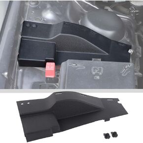 JWWY Engine Side Dust Protection Cover Engine Motor Dust Shield Cover Guard Fit for 2015-2024+ Dodge Challenger,2011-2024+Dodge Charger,Engine Accessories ABS Black 3PCS