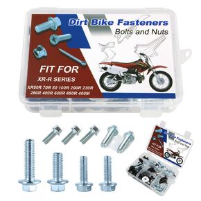 90PCS Bolts Kit Fit for XR50R XR70R XR80 XR100R XR200R XR230R XR250R XR400R XR600R XR650R XR400M Full Sets Complete Fairing bodywork Bolts Fasteners Kit