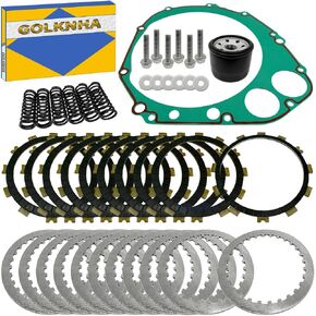 Clutch Kit & Friction Plate Spring Gasket Compatible with Suzuki GSX-R1000 2005 2006 OEM#21441-36F00 21441-36F10 21413-41G00