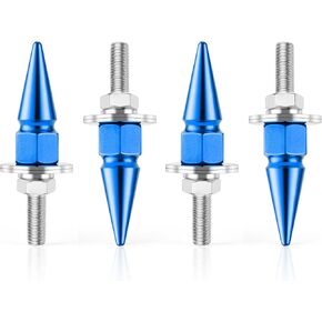 مسامير لوحة ترخيص ALPMOSN 4PCS ، مسامير مراكز لوحة الترخيص ، مسامير إكسسوارات السيارة الخارجية ، تناسب معظم شاحنات الدراجات النارية للمركبة (أحمر) in Kuwait