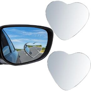 Blindspot Mirror for Car 2 PCS,Heart Shaped,Adjustable Heart Shaped Blind Spot Mirror for Enhanced Safety, Universal Fit for Cars, Suvs, Trucks,Car Accessories