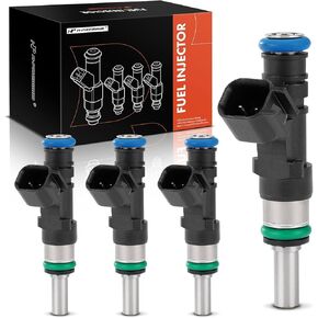 A-Premium Fuel Injectors Set of 4 Compatible with Dodge Dart 2013-2016 & Fiat 500 2012-2017 2019, 500X 2016-2018, 500L 2014-2019, 124 Spider 2017-2020, 1.4L, Replace# 04627652AB, 04627652AA