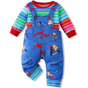 Vinuoker Baby Boy Halloween Cloths ، مجموعة ملابس الهالوين ، مجموعة عيد ميلاد طفل طفل صغير