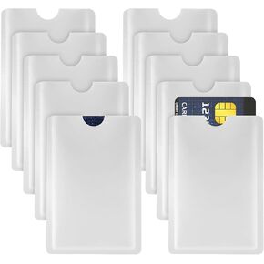 Ouligay 10pcs Rfid Blocking Sleeves Rfid Blocking Card Credit Card Sleeves RFID Card Holder Identity Card Protector for Women Men