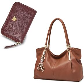 FOXLOVER Tote Bag and Credit Card Holders for Women