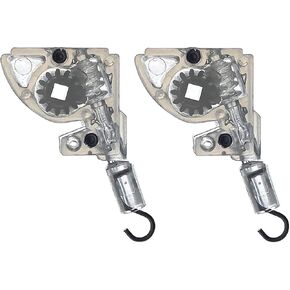 2pcs 1-1/2" Blinds Wand Tilter Mechanism with Square Gear 5/32" Hook Connection for Blinds headrail with Measure 1 3/8" x 1 9/16"
