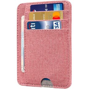 HOTCOOL Card Holder Keychian and Lanyard Wallet Front Pocket Minimalist Travel Cute Funny Thin Leather With RFID Blocking Small Credit Card Holder Wallet for Men & Women Girls Organizer Gifts