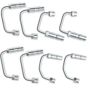 Muhize 904-126 خط حاقن الوقود ، متوافق مع شيفروليه شيفروليه سيلفرادو 2500HD 3500/GMC Sierra 2500HD 3500 6.6L LB7 Duramax Diesel 2001 2002 2003 ، استبدل 904-126 904-127 904-128 904-129