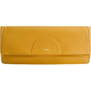 Jason Wu Women's Fold-Over Leather Clutch Bag, Yellow, One Size