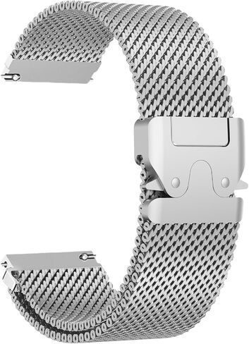 Milanese Mesh Watch Band for Men Women Replacement Band with Adjustable Parachute-style Buckle for 22mm Strap in Saudi Arabia