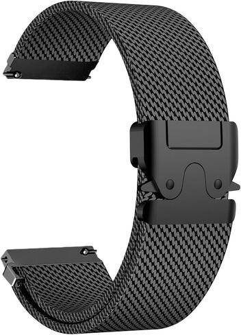 Milanese Mesh Watch Band for Men Women Replacement Band with Adjustable Parachute-style Buckle for 22mm Strap in Saudi Arabia