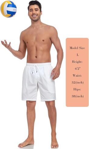 RELLECIGA Men's Board Shorts Quick Dry 9 Inch Swim Trunk with Mesh Lining in Saudi Arabia