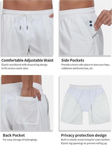 RELLECIGA Men's Board Shorts Quick Dry 9 Inch Swim Trunk with Mesh Lining in Saudi Arabia