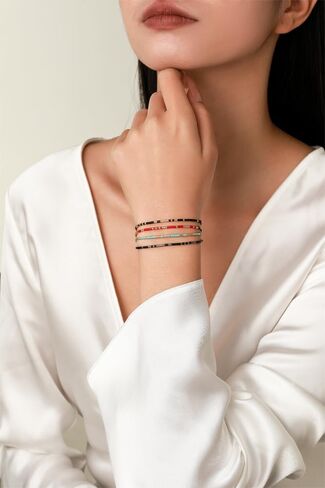 أنا أساعدك في دفن سوار رمز جسم مورس للنساء مجوهرات سوار الصداقة الذهبية in Kuwait