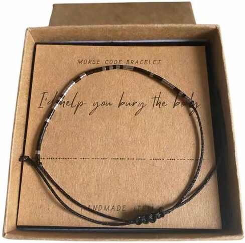 أنا أساعدك في دفن سوار رمز جسم مورس للنساء مجوهرات سوار الصداقة الذهبية in Kuwait