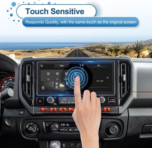 Anti-Glare Matte 2025 2026 Frontier Screen Protector, for Nissan Frontier (SV/SL/Pro-X/Pro-4X) 12.3-inch Touchscreen, 9H Tempered Glass 2026 2025 Frontier Accessories HD&Anti-Fingerprint 12.3" in Kuwait